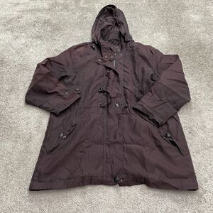 Press Studios Cloud Nine Hoodie Parka Jacket Womens Small Dark Brown Outdoor